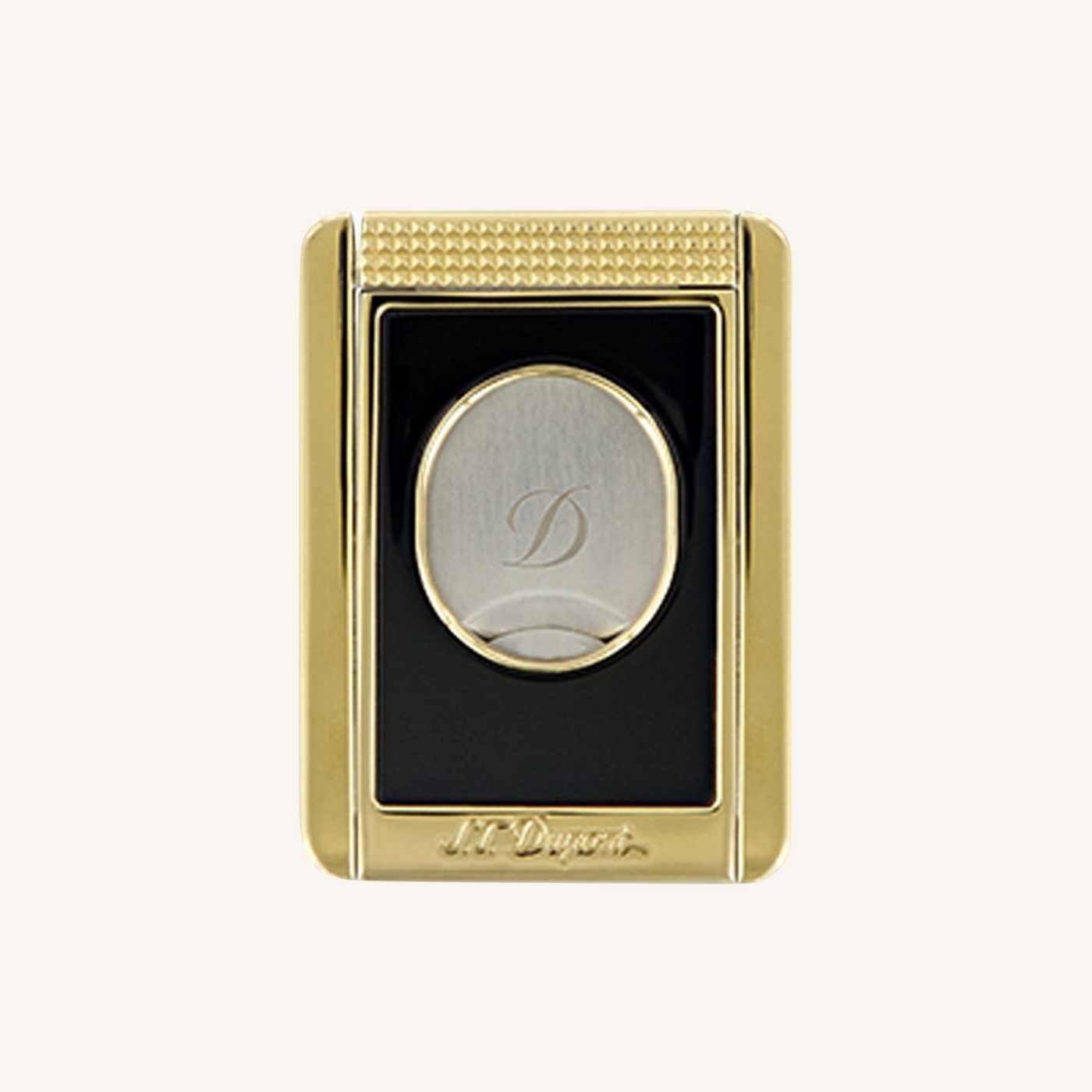 S.T. Dupont Cigar Cutter and Stand Black & Gold