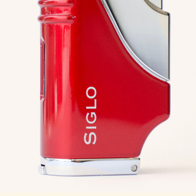 Siglo Triple Flame Lighter Red